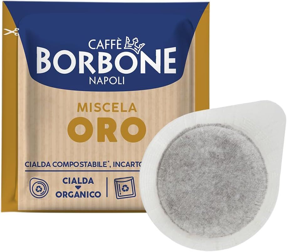 Caffè Borbone Compostable Pod, Gold Coffee Blend - 100 Pads - Compatible with ESE System Paper Pads…