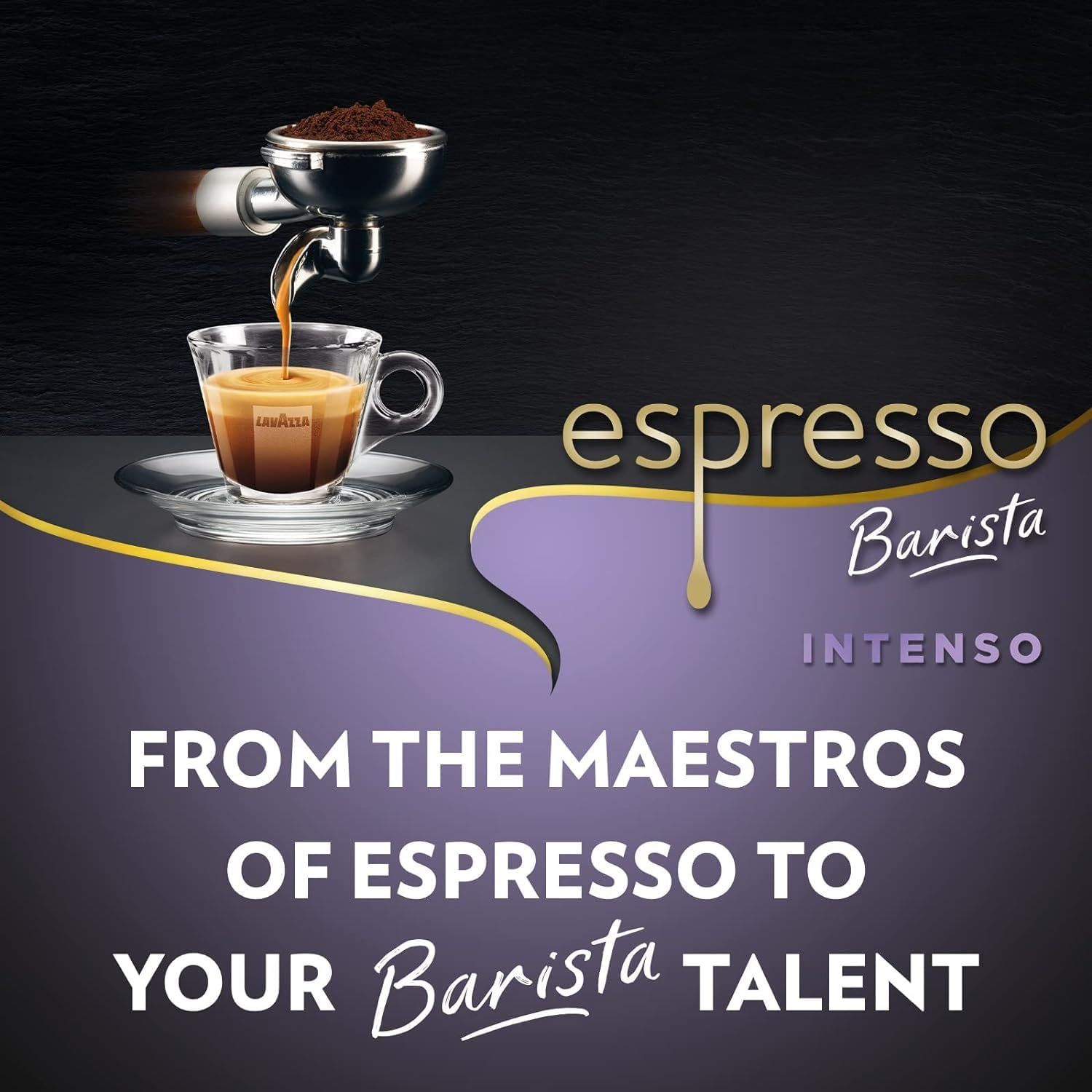 Lavazza Espresso Barista Intenso, Drum Roasted Coffee Beans, Ideal for Espresso Coffee Machines Int…