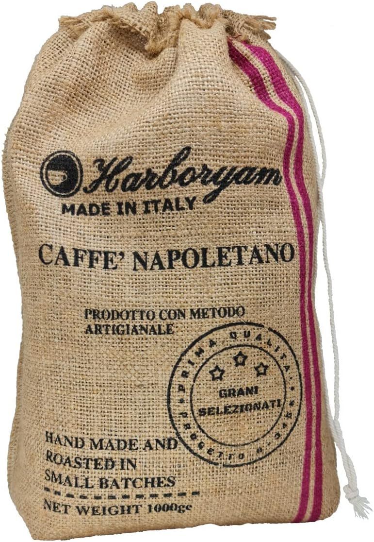 Harboryam coffee beans - Authentic blend Caffè Napoletano 100% Arabica medium roast made in Italy (…