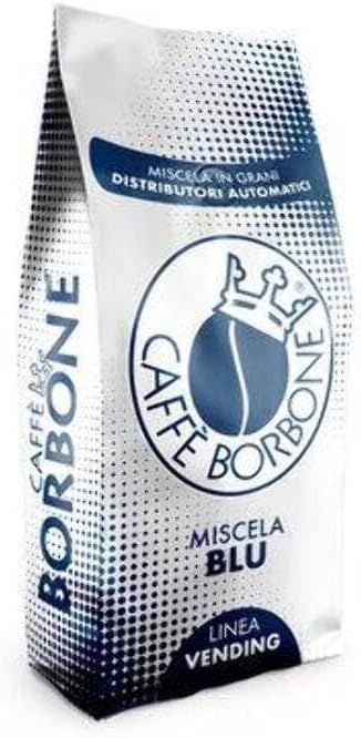 Caffe Borbone Blue Blend Coffee Beans Arabica and Robusta Medium Roast, Pack of 1 kg