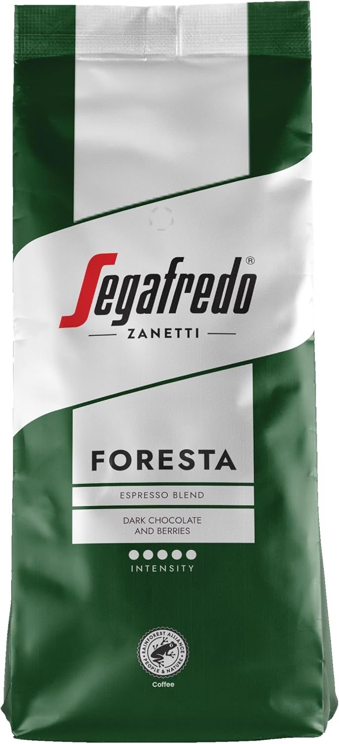 Segafredo Zanetti Coffee Beans FORESTA - 1Kg Pack- Rainforest Alliance Certified Coffee, Selected R…