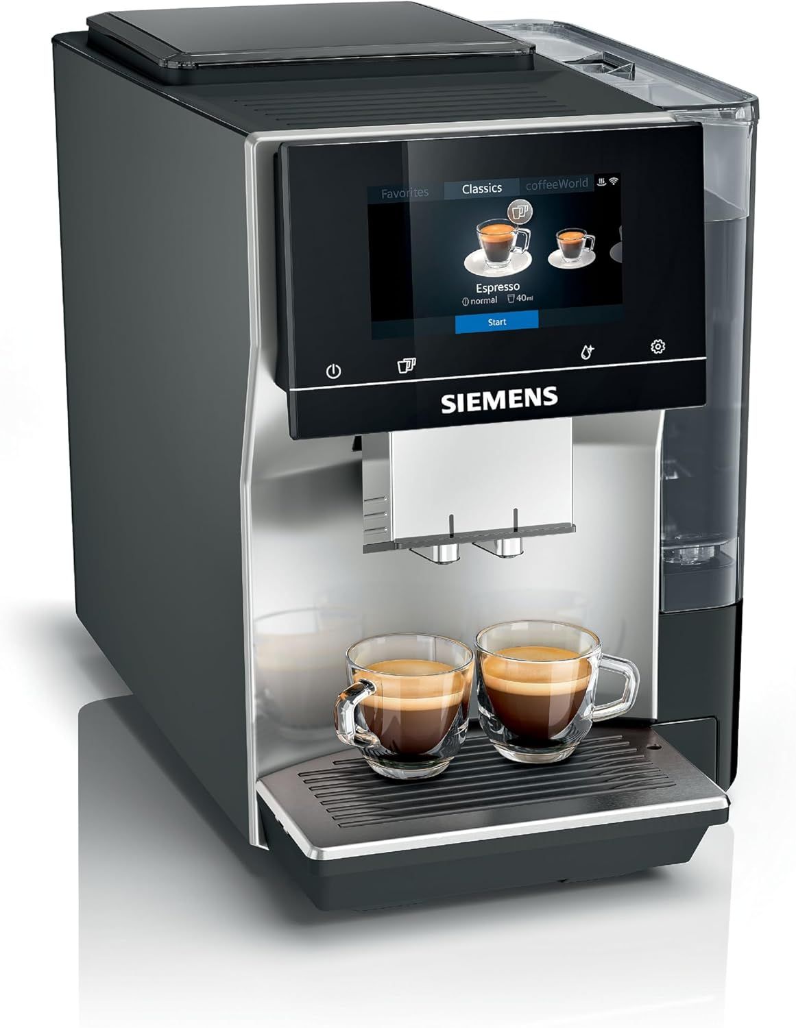 SIEMENS EQ700 Fully Automatic Bean to Cup Coffee Machine, 5" Touch Screen Display, Cold Brew/Slow B…