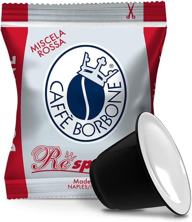 Caffè Borbone Coffee Respresso, Red Blend - 100 Capsules - Compatible with Nespresso®* Home Machines