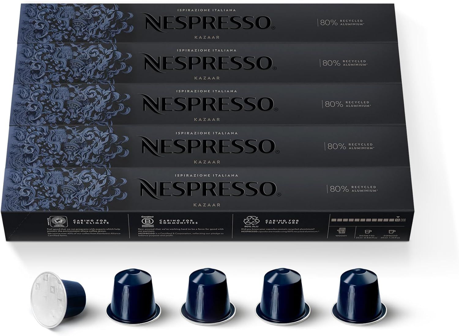 Nespresso OriginalLine: Kazaar, 50 Count - ''NOT compatible with Vertuoline''