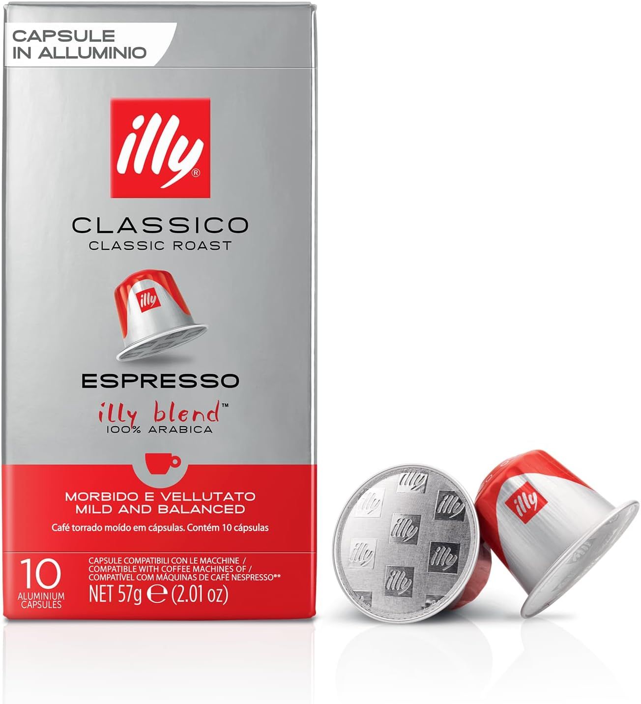 illy Coffee capsules, Nespresso compatible pods, Classico Pack of 10
