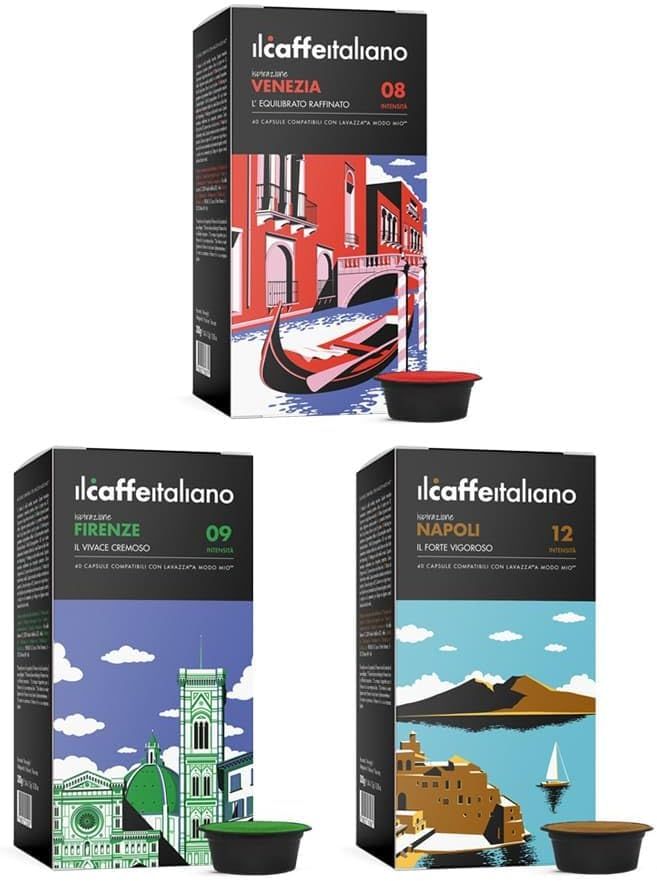 Il Caffè Italiano Lavazza A Modo Mio Compatible Capsules Tasting Kit 120pcs | Made In Italy | Frhome