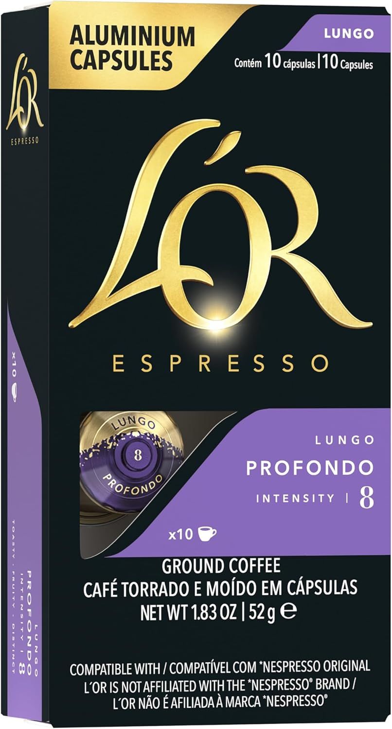 L'OR Espresso Lungo, 10 each Ristretto Intensity 8