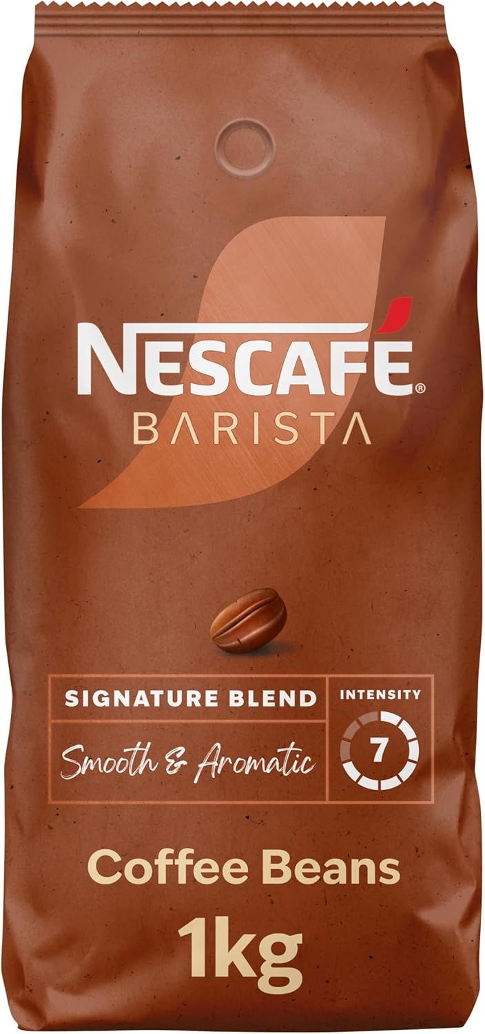NESCAFÉ BARISTA Signature Blend Coffee Beans, Medium Roast, 7/10 Intensity, 1kg