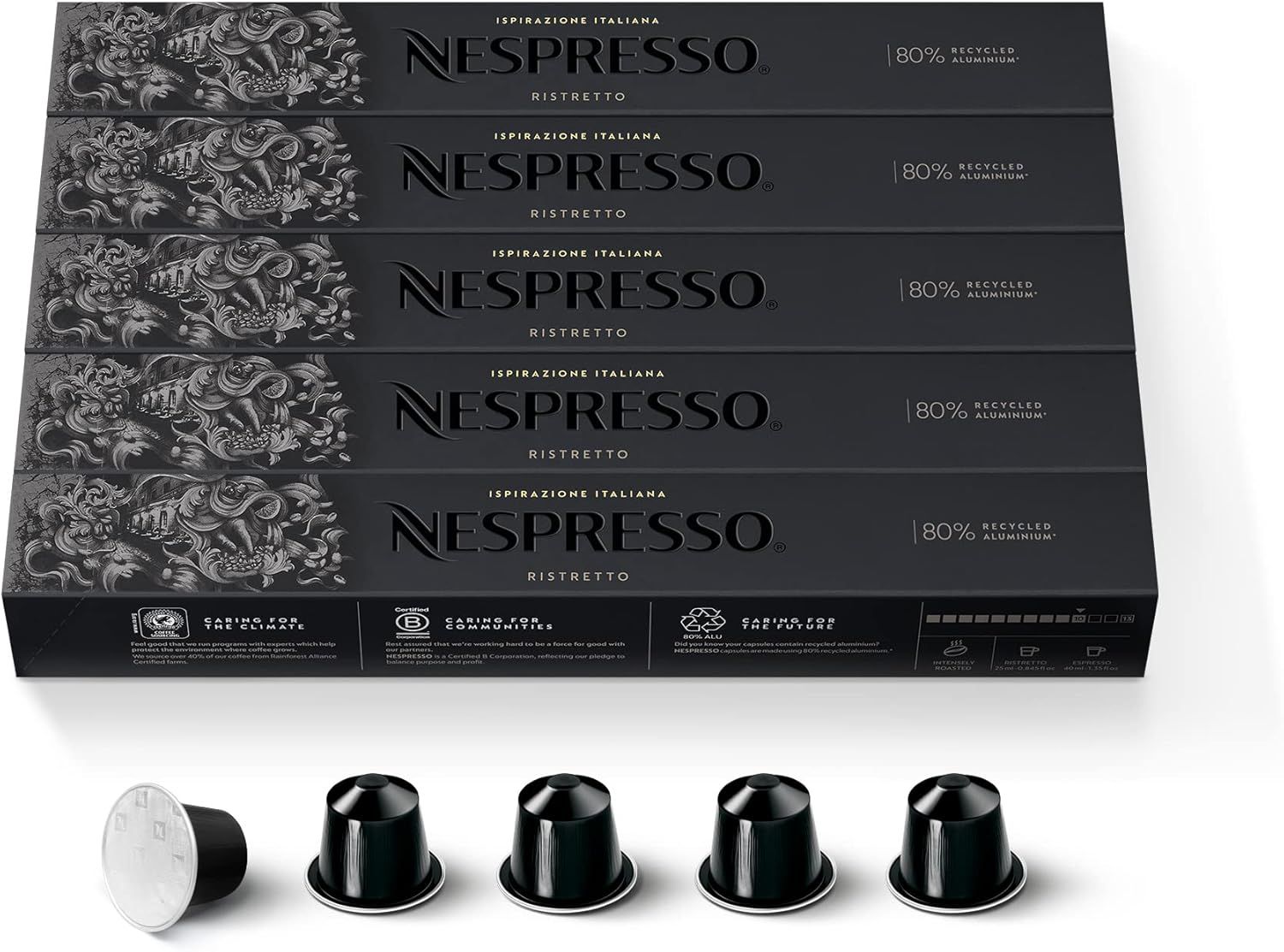 Nespresso Original Coffee Pods - 50 Inspiranzione Ristretto Capsules for Nespresso Machines. Make E…