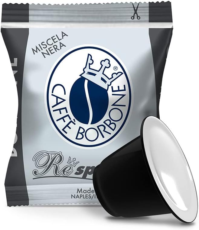 Caffè Borbone Respresso, Black Coffee Blend - 100 Capsules - Compatible with Nespresso Coffee Machi…