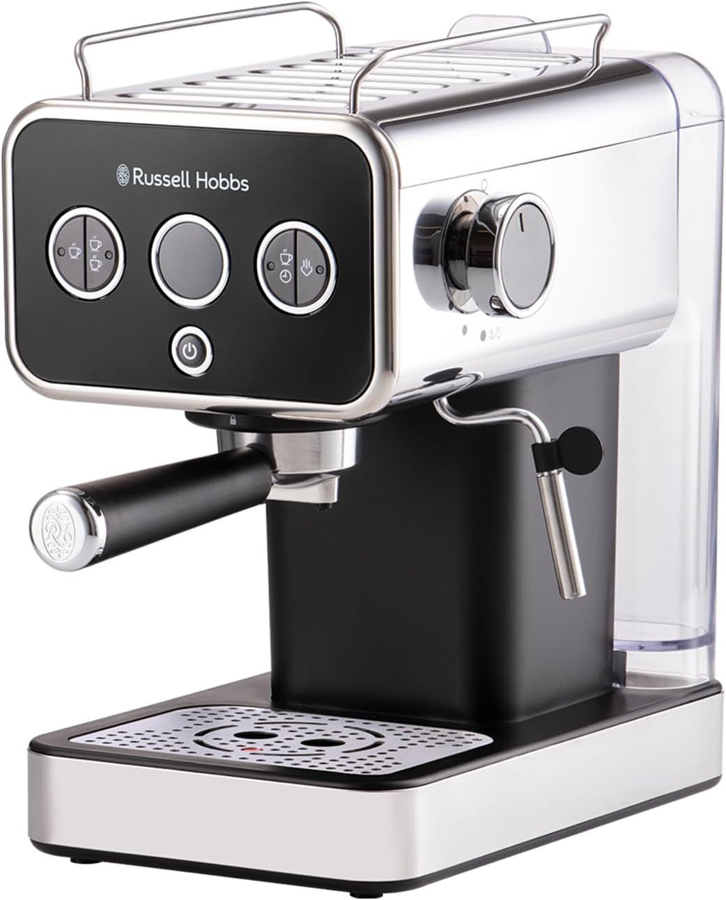 Russell Hobbs Distinctions Espresso Coffee Machine, 15 Bar Pump Pressure + Milk Frother Steam Wand,…