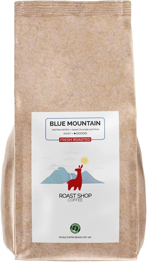 Roast Shop Coffee, 1kg Coffee Freshly Roasted in Small Batches, Blue Mountain Blend Arabica Beans, …