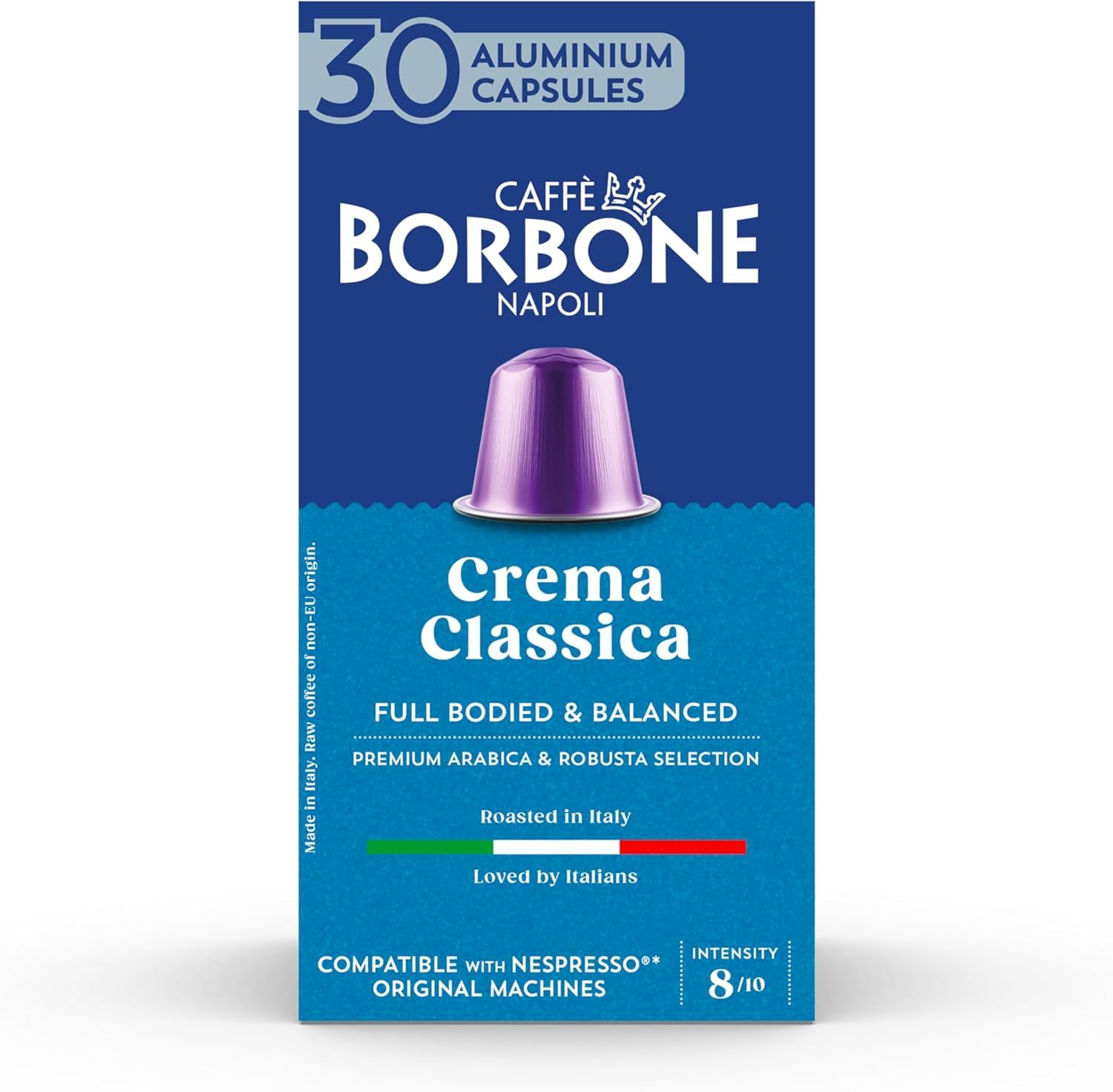 Caffè Borbone Crema Classica - 90 Coffee Capsules - Full-bodied &amp; balanced - Compatible with Nespre…