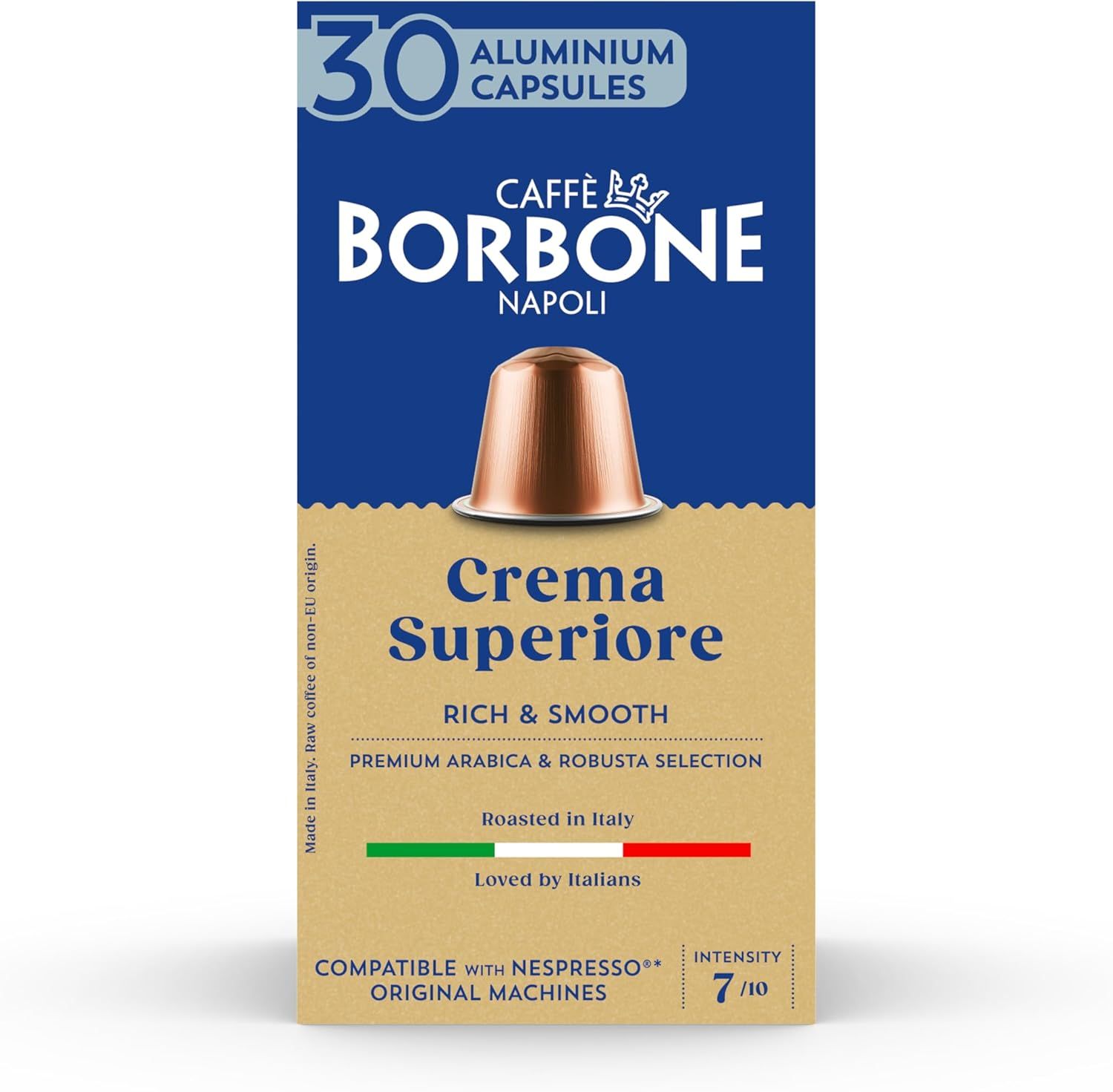 Caffè Borbone Crema Superiore - 90 Coffee Capsules - Rich and Smooth - Compatible with Nespresso®* …