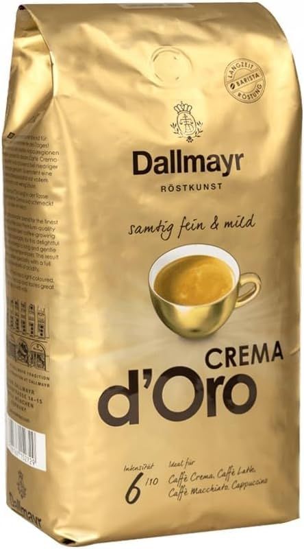 Dallmayr Crema D 'oro Mild and Bean Fine Pack of 1 x 1000g bag)