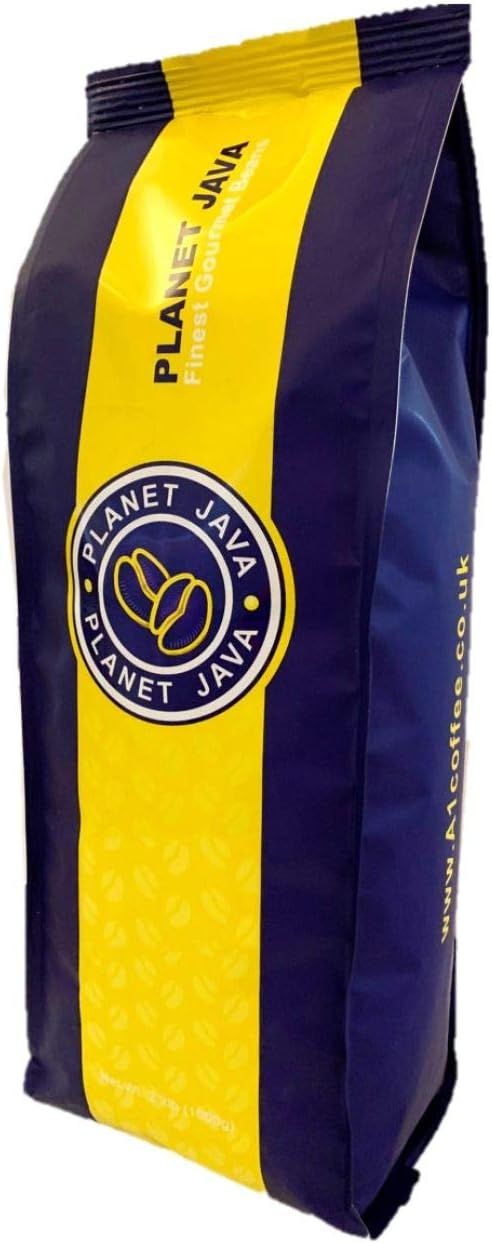 Planet Java Medio Smooth Full Medium Roast Coffee Beans 1kg Bag, Roasted in Small Batches in The UK…