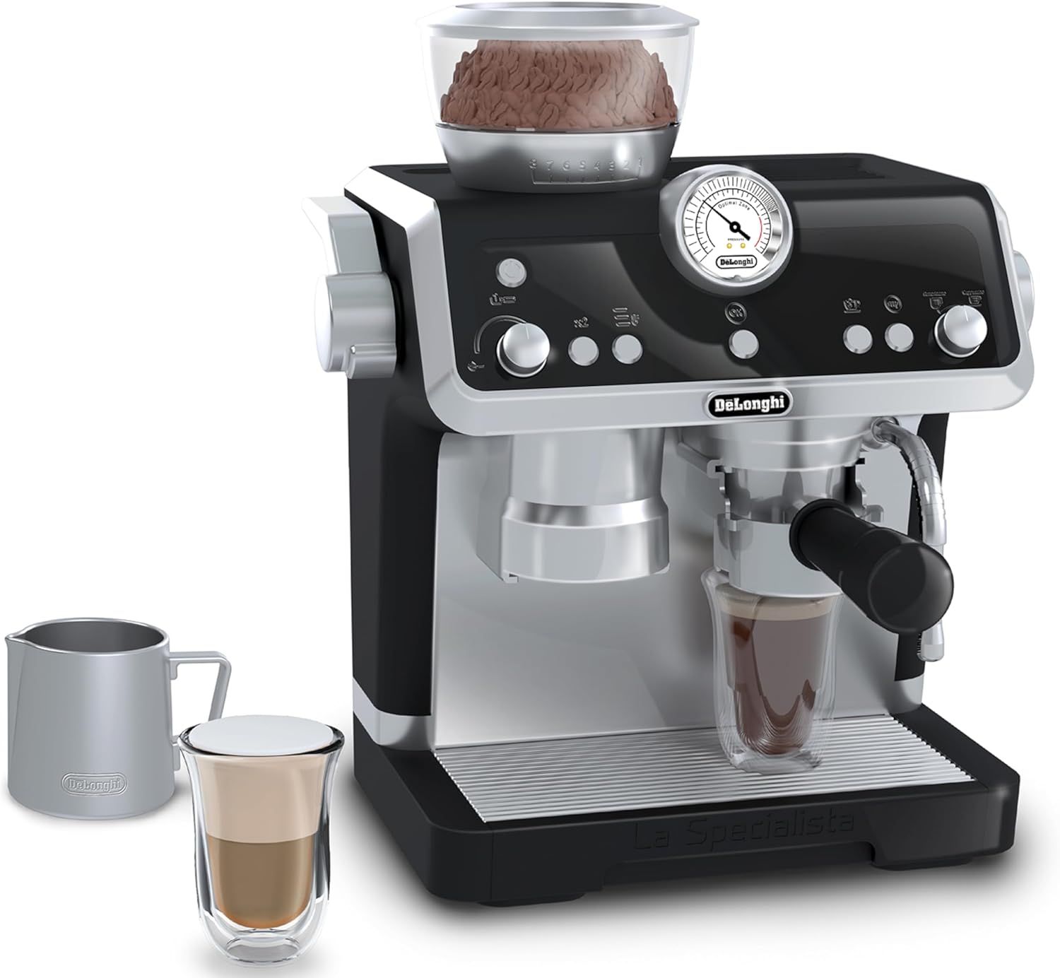 Casdon De'Longhi Toys. Barista Coffee Machine. Toy Kitchen Playset for Kids with Moving Parts, Real…