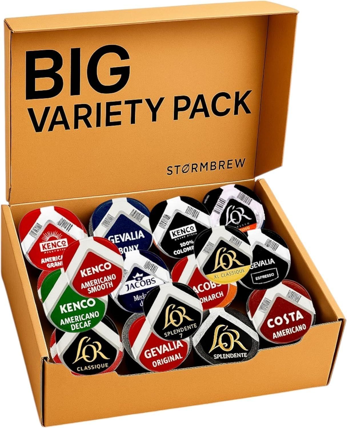 Tassimo Coffee Pods Variety Pack – 32 T Discs (Only COFFEE Capsules) in Gift Box – Selection of 16 …