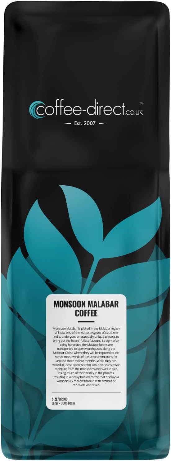 Coffee Direct Monsoon Malabar Coffee Beans 908 g