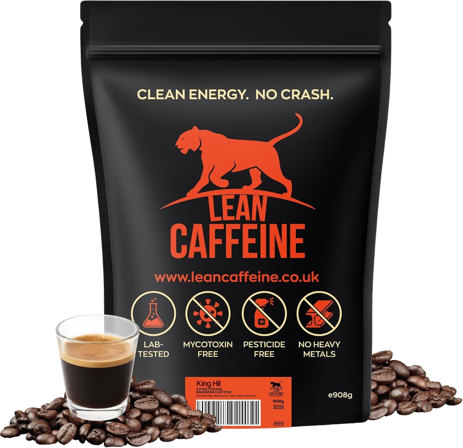 Lean Caffeine High Caffeine Coffee Beans – World’s Strongest Coffee – Mycotoxin &amp; Heavy Metal Free …