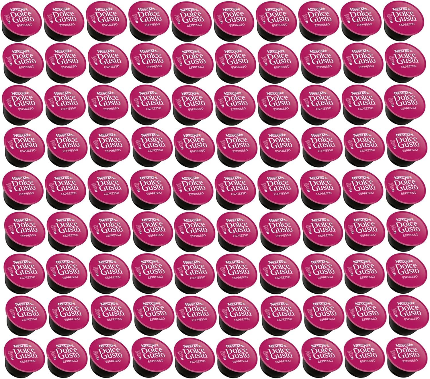 Dolce Gusto Espresso Coffee Pods, Sold Loose (Total 100 Pods)