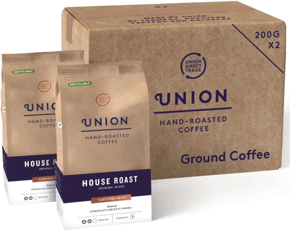 Union Coffee | House Roast Specialty Ground Coffee | Medium Roast | 2 x 200g