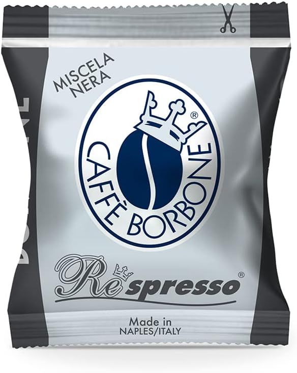 Caffè Borbone Respresso, Black Coffee Blend - 50 Capsules - Compatible with Nespresso®* coffee mach…