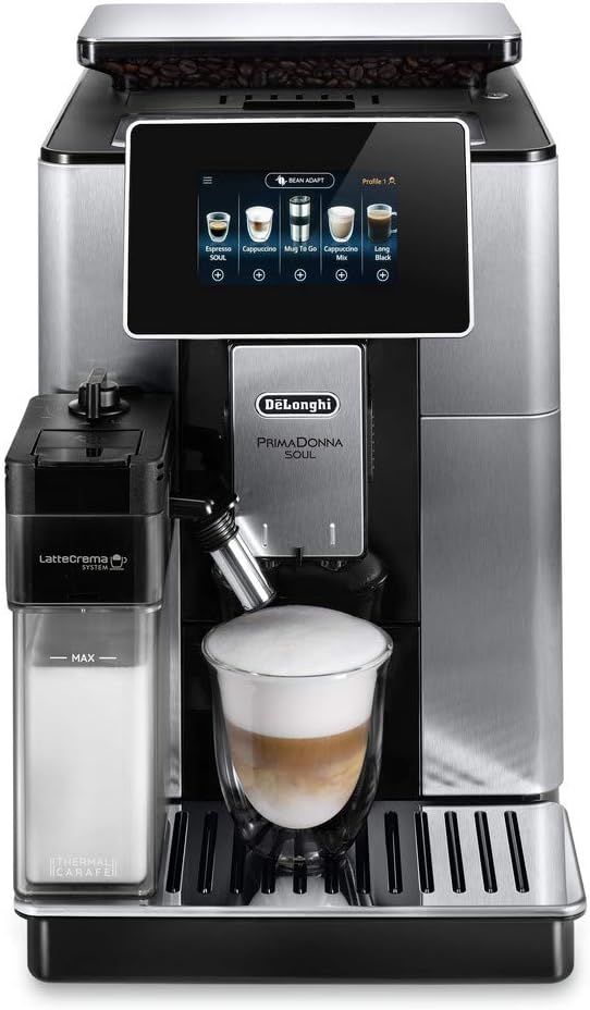 De'Longhi Primadonna Soul, Fully Automatic Bean to Cup, Espresso an Cappuccino Coffee Maker, ECAM61…