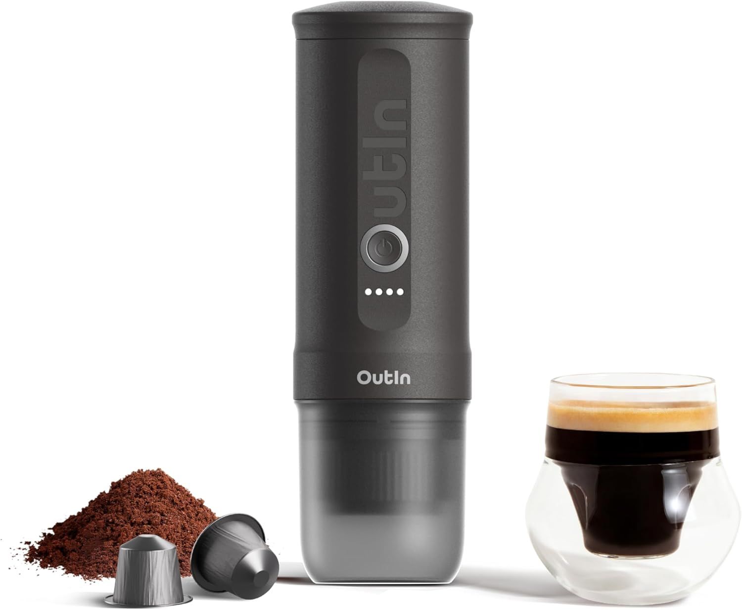 OutIn Nano Portable Electric Espresso Machine, Travel Coffee Maker for Camping, Car Coffee Maker Se…