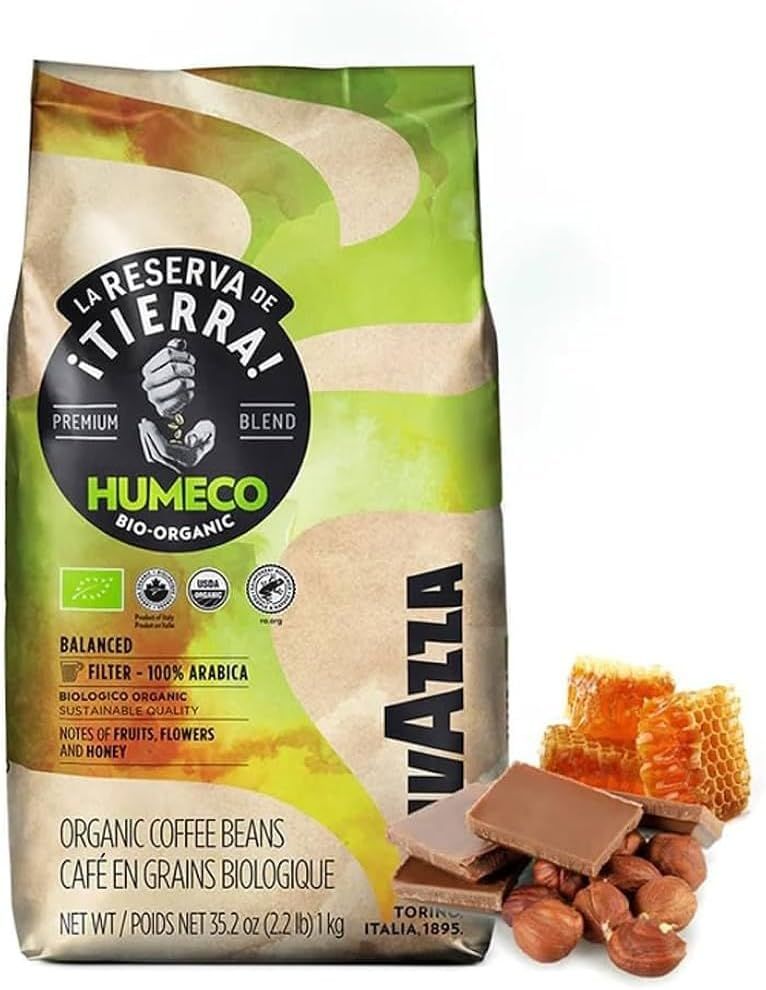 Lavazza Tierra Humeco Bio-Organic Coffee Beans 1 kg (Pack of 1)