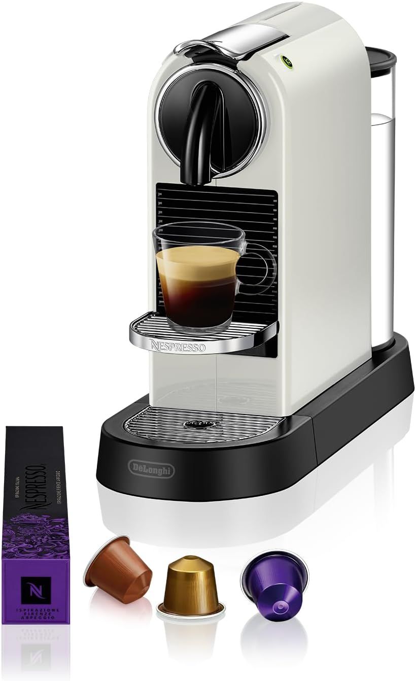 Nespresso DeLonghi EN167.W Citiz coffee capsule machine, high-pressure pump and ideal heat control …