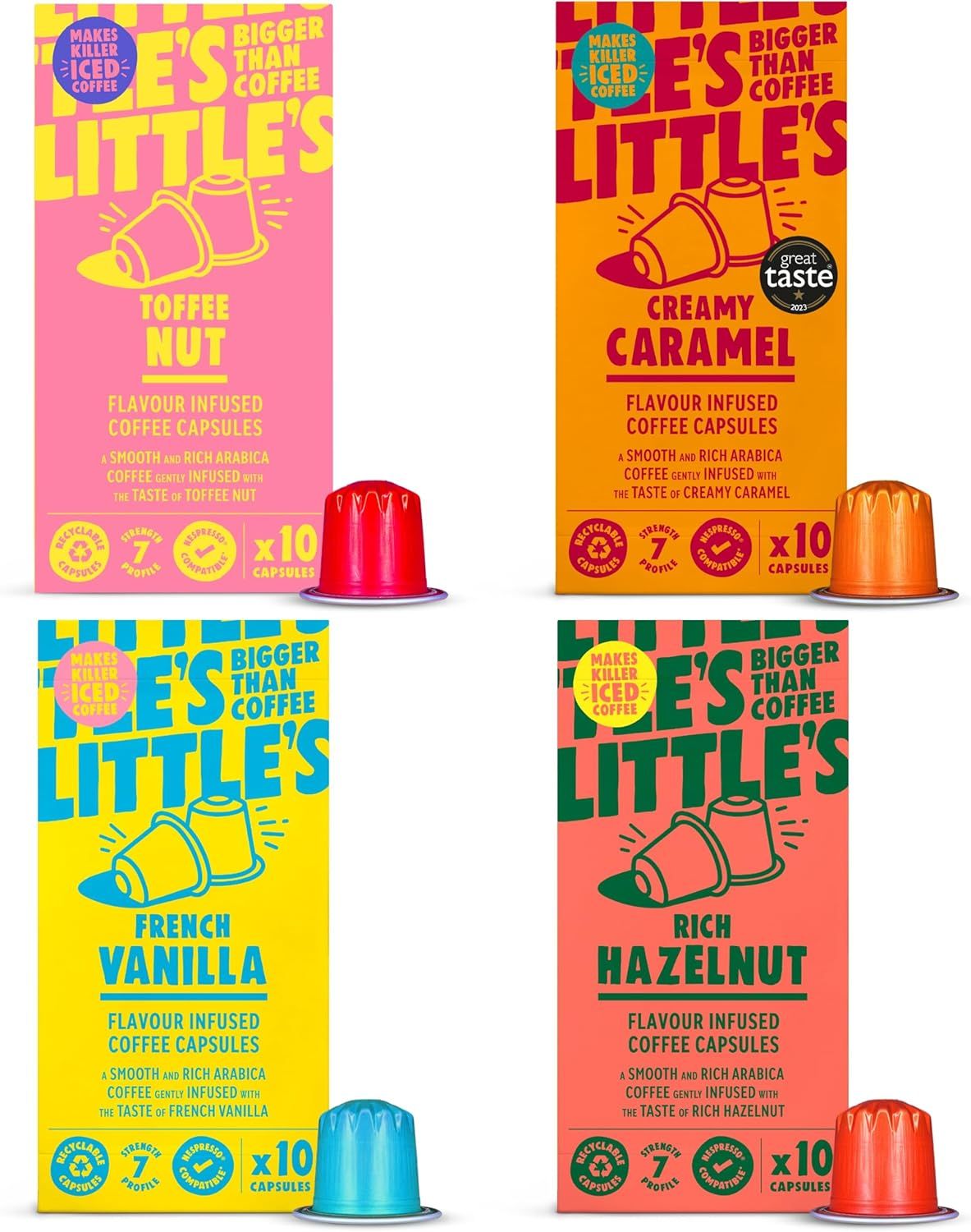 Little's Flavoured Coffee Pods Bundle Compatible with Nespresso Original Machines, 10 x 4 pack (40 …
