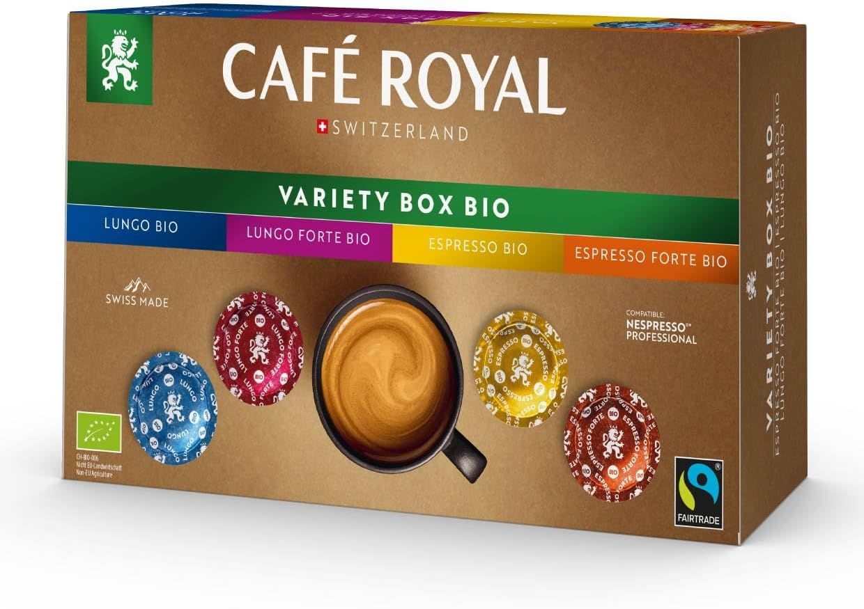 Café Royal Professional Pads, Bio Variety Box, 40 Nespresso (R) Professional Compatible Pads for Of…