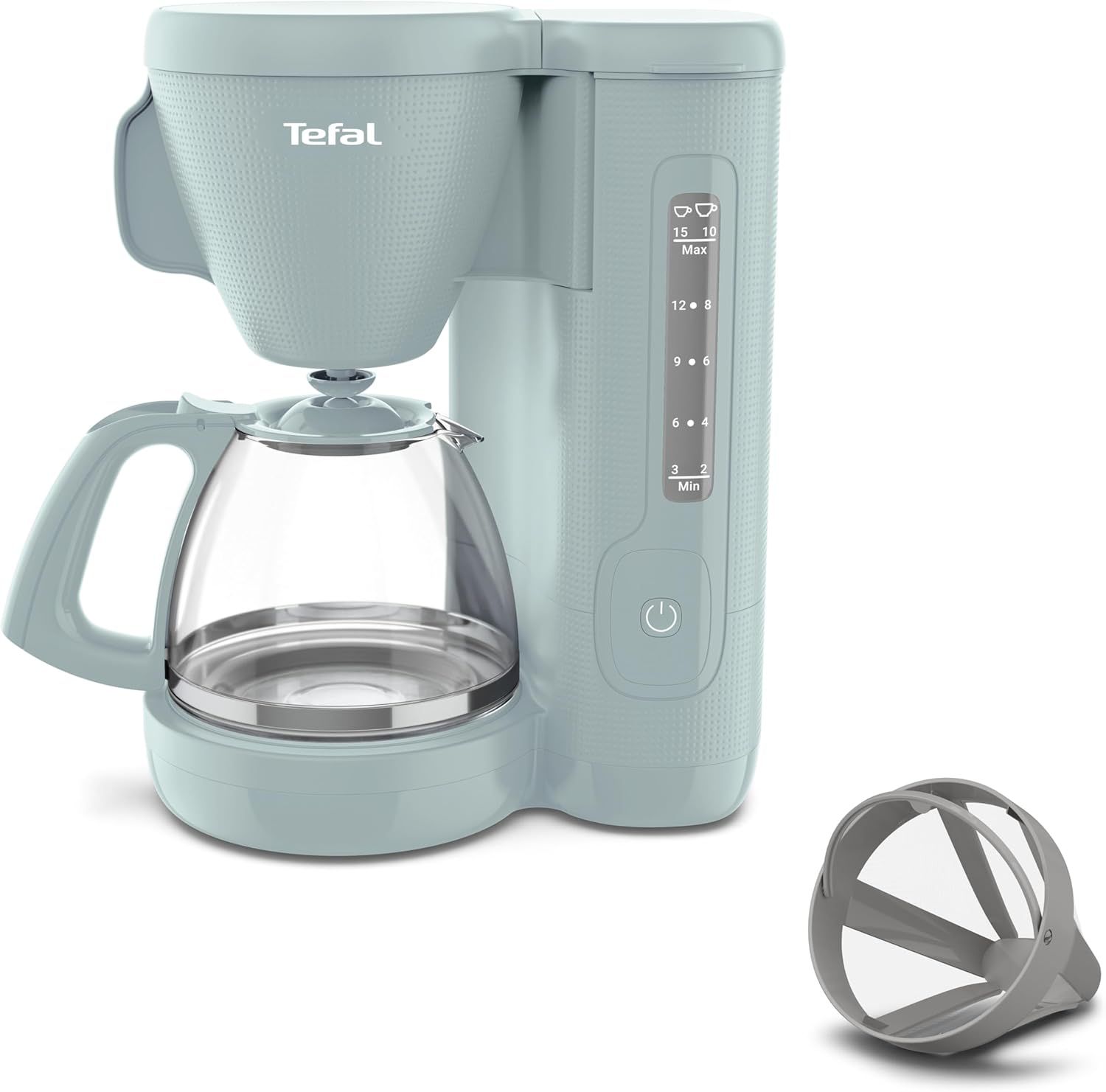 Tefal Morning Filter Coffee Maker - Eucalyptus, 1.25L Capacity, Permanent Reusable Filter, Drip-Sto…