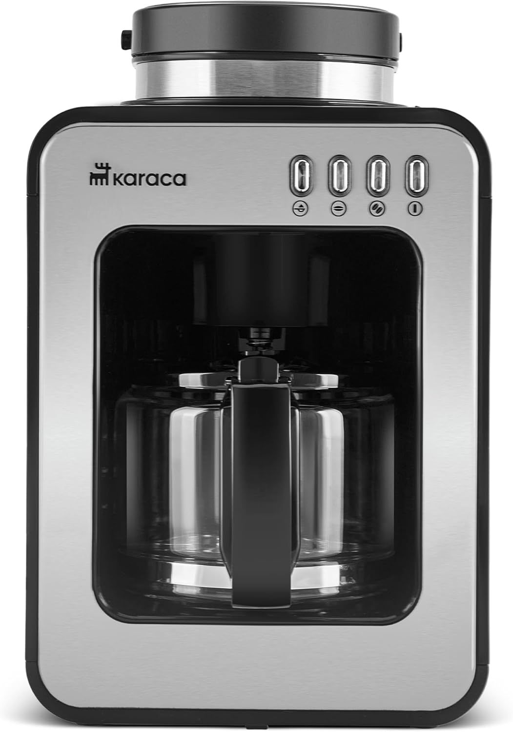 KARACA Grindmaestro Filter Coffee Maker, 0,5L, 600W, Anti-Drip System, One-Touch Control, Removable…