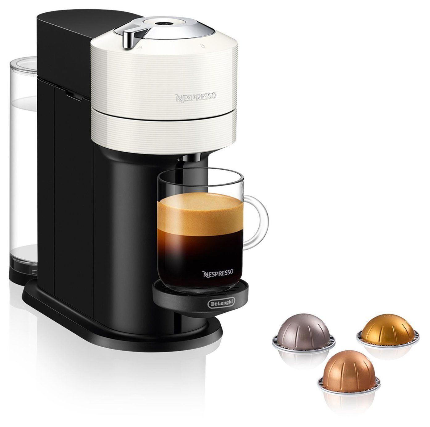 Nespresso Vertuo Next by De'Longhi Pod Coffee Machine-White