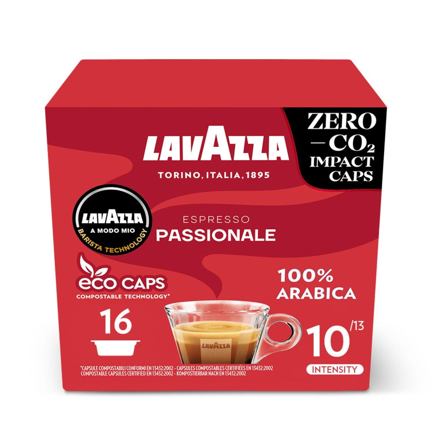 Lavazza Passionale A Modo Mio Coffee Pods 96 Pods Intensity 11