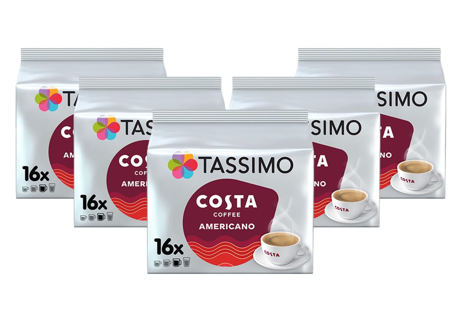 Tassimo Costa Americano Coffee Pods 80 Pods