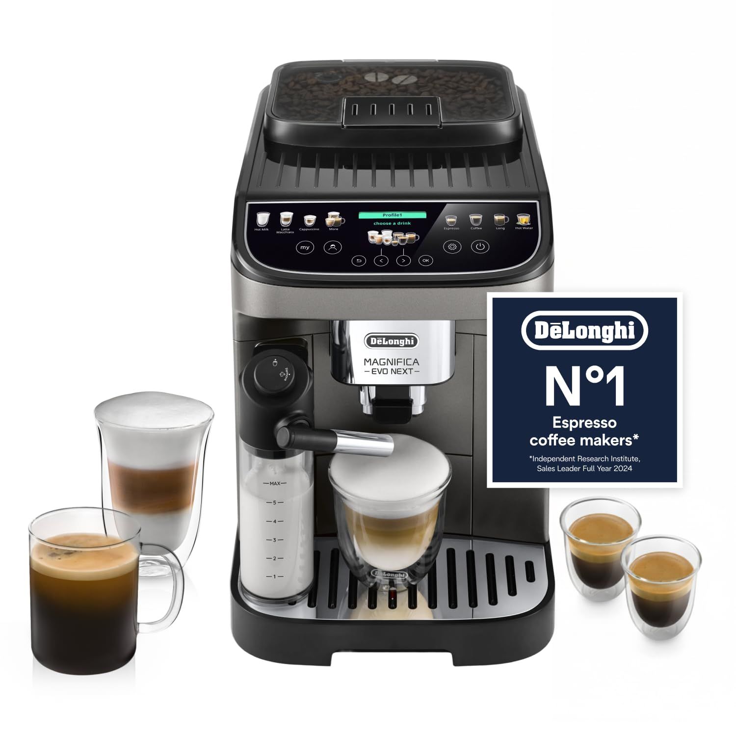 De'Longhi Magnifica Evo Next ECAM312.80.TB - Black/Titanium