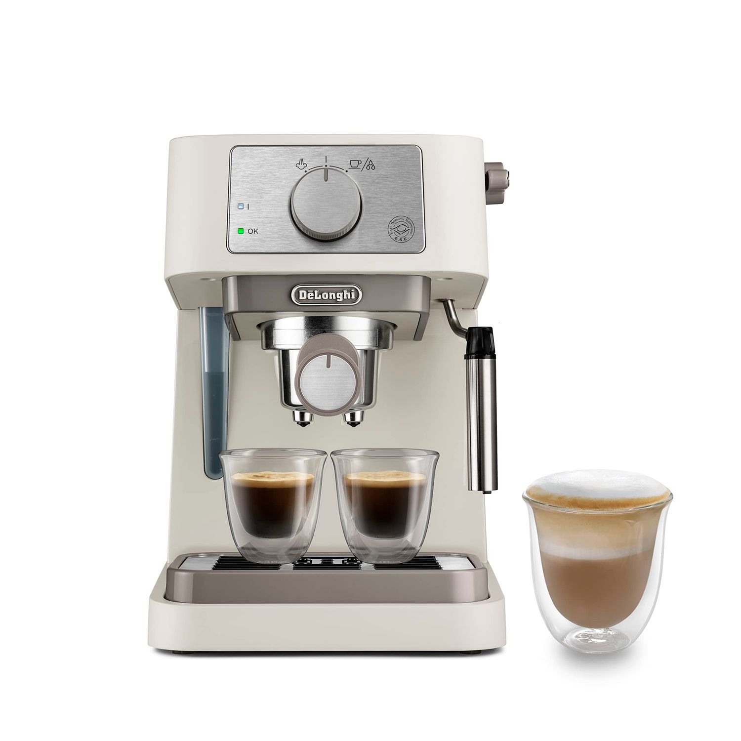 De'Longhi Manual Coffee Machine Stilosa EC260.CR, 15 Bar Pressure, Cappuccino System, Automatic Swi…