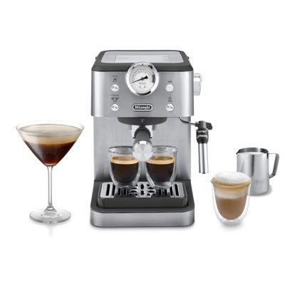 De'Longhi Classic EM450.M, Manual Coffee Machine with Steam Wand, Barista Pump Espresso Machine, Ca…