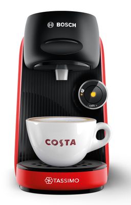 Tassimo by Bosch Finesse Friendly Pod Coffee Machine in Red TAS163EGB with INTELLIBREW and Intensit…
