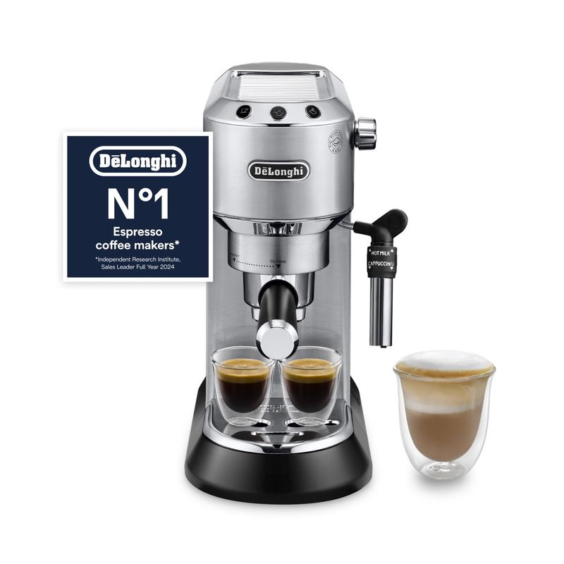 De'Longhi Dedica Style Espresso Coffee Machine - Silver