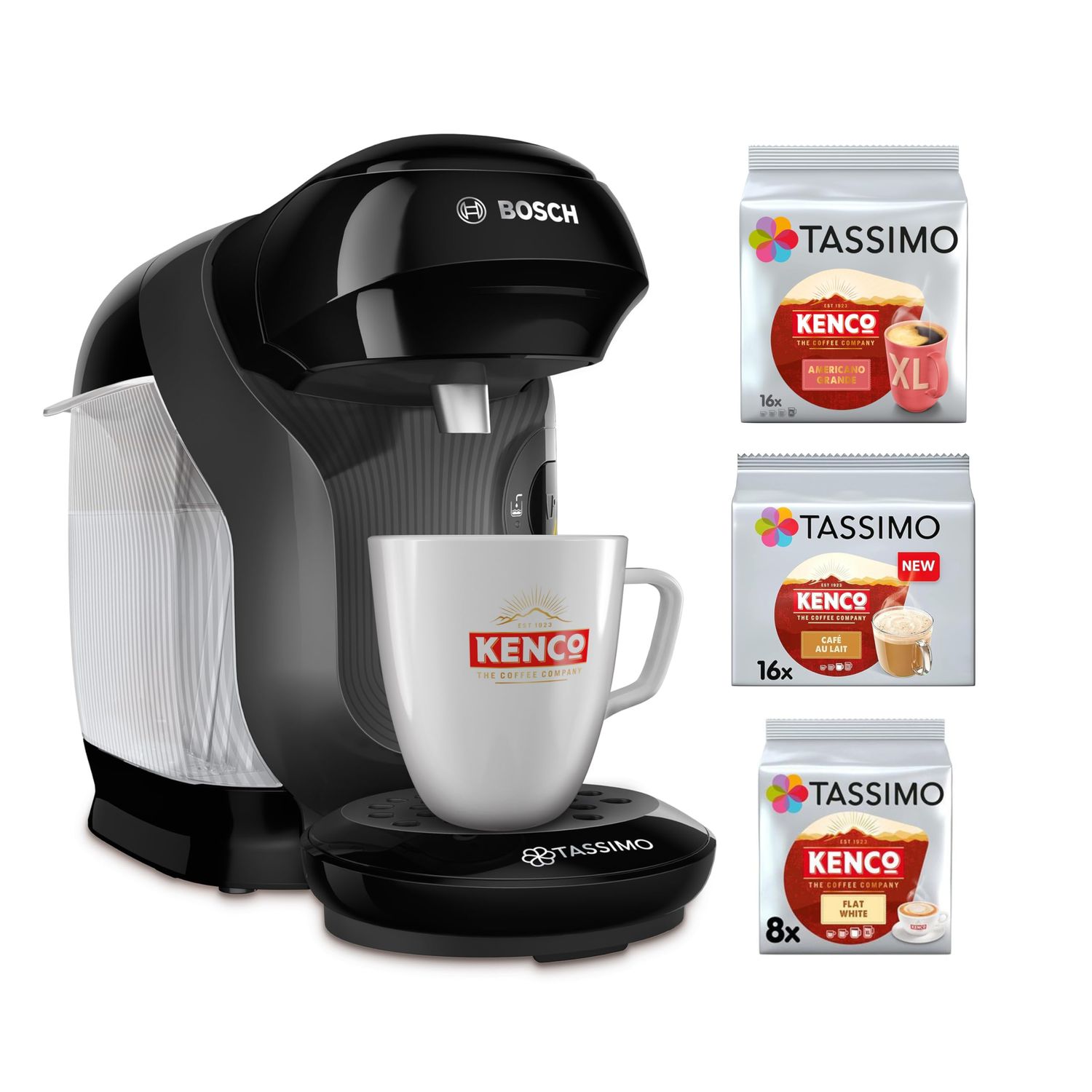 Bosch Tassimo Style TAS112EGBC Starter Bundle - Black