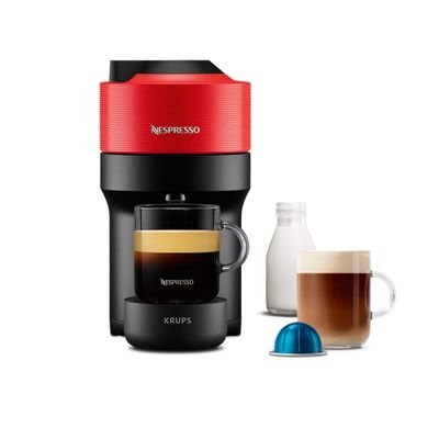 Nespresso Krups Vertuo Pop Pod Coffee Machine - Spicy Red