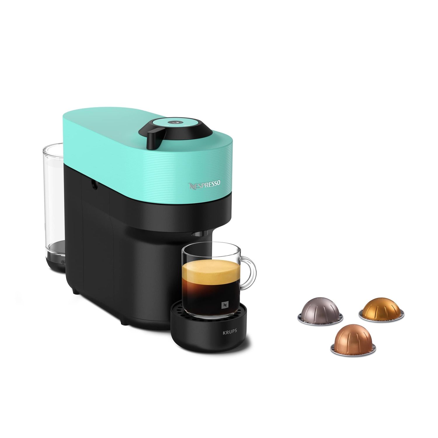 Nespresso Krups Vertuo Pop Pod Coffee Machine - Aqua Mint
