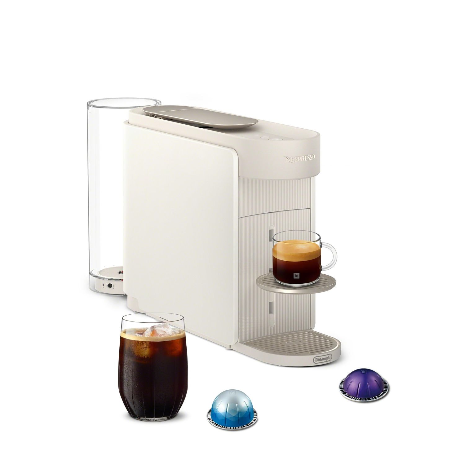 Nespresso De'Longhi Vertuo Up Pod Coffee Machine - White