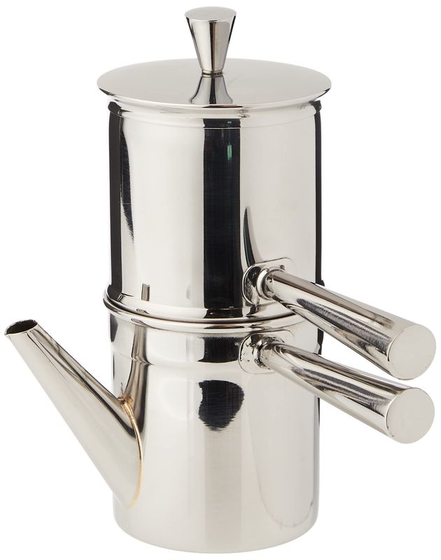 Ilsa Neapolitan Coffee Maker 1-2 Cup - Stainless Steel
