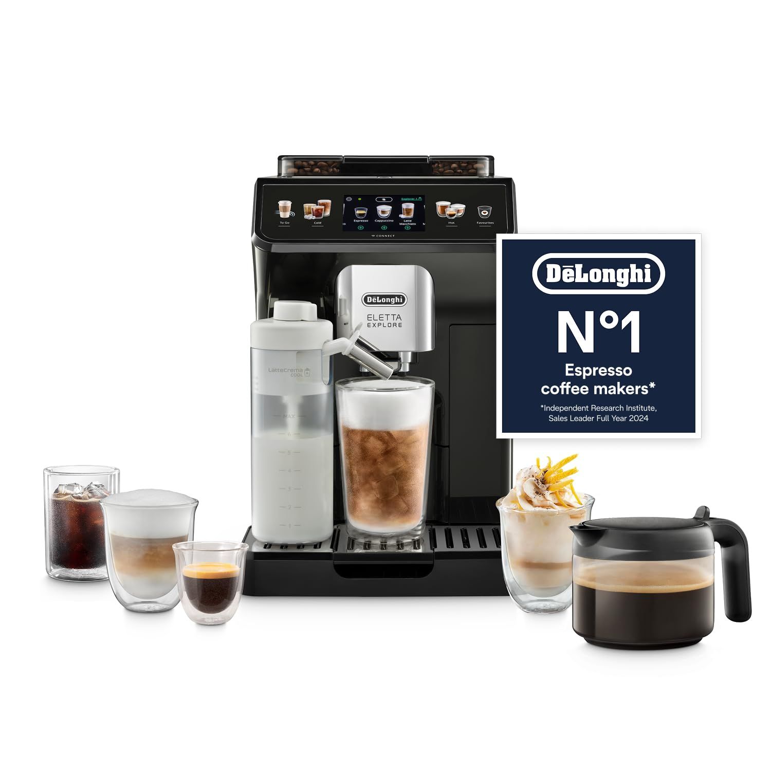 De'Longhi Eletta Explore Cold Brew ECAM452.67.G - Dark Grey