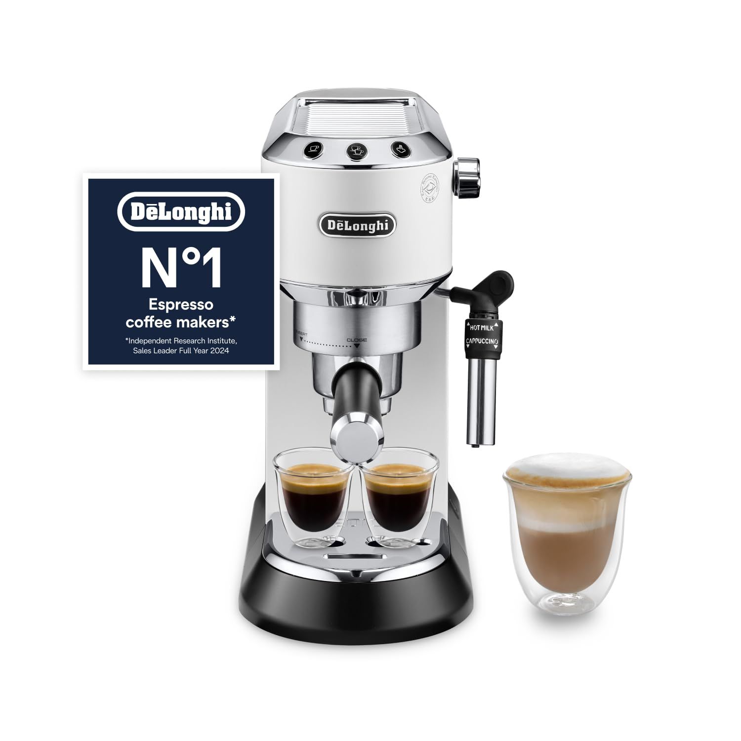 De'Longhi Dedica Style EC685.W Espresso Coffee Machine - White